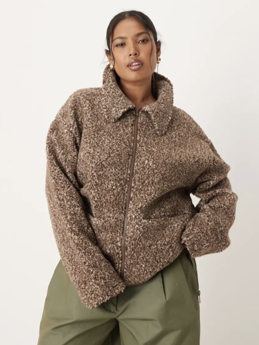ASOS Design Fleece Jacket - Picture 1 of 8